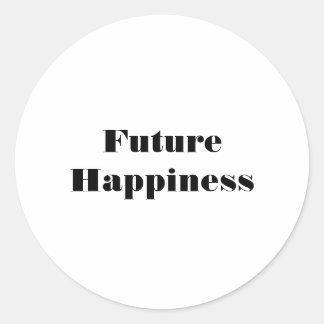 Sticker Rond Bonheur futur