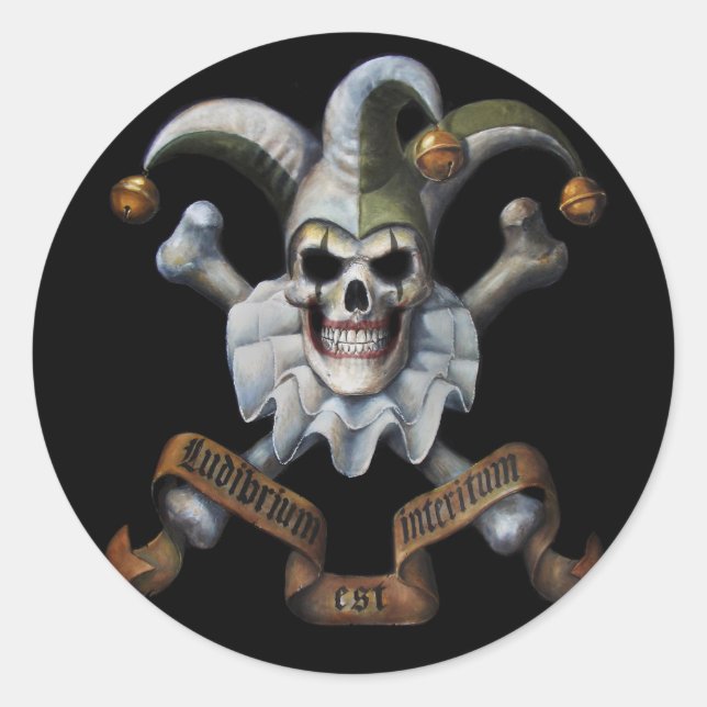 Sticker Rond Bonie le Joker (Devant)