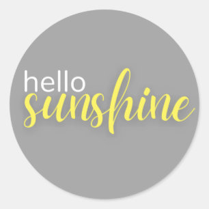 Sticker Rond bonjour soleil