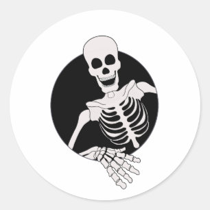 Sticker Rond Bonjour tout le monde