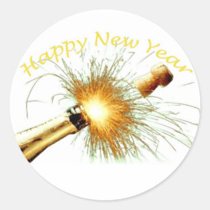 Sticker Rond Bonne année