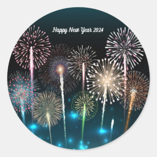 Sticker Rond Bonne année 2024
