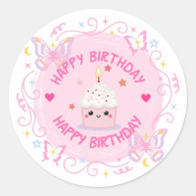 Bonne autocollante d'anniversaire