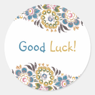 Sticker Rond Bonne chance