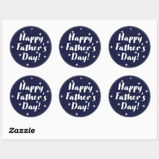Sticker Rond Bonne Fête des pères