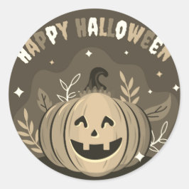 Sticker Rond Bonne fête d'Halloween