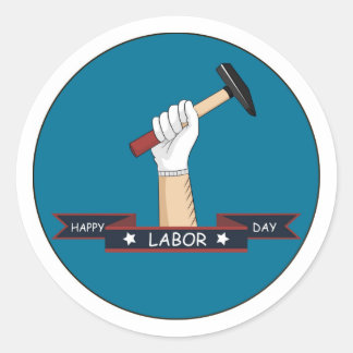 Sticker Rond Bonne fête du travail