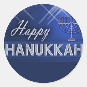 Sticker Rond Bonne Hanoukka