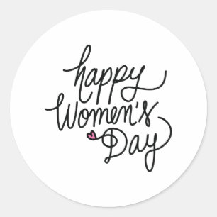 Sticker Rond Bonne Journée des Femmes