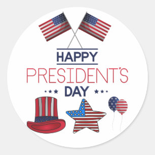 Sticker Rond Bonne journée du Président