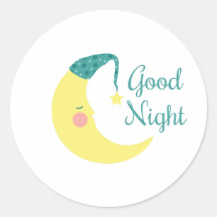 Sticker Rond Bonne nuit