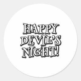 Sticker Rond Bonne nuit au diable