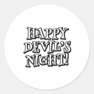 Sticker Rond Bonne nuit au diable