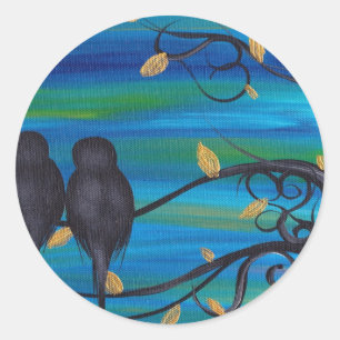 Sticker Rond Bonne nuit mon amour