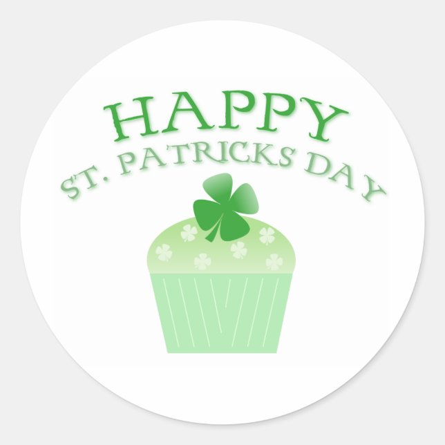 Sticker Rond Bonne Saint Patrick's Day (Devant)