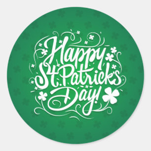 Sticker Rond Bonne Saint Patrick's Day