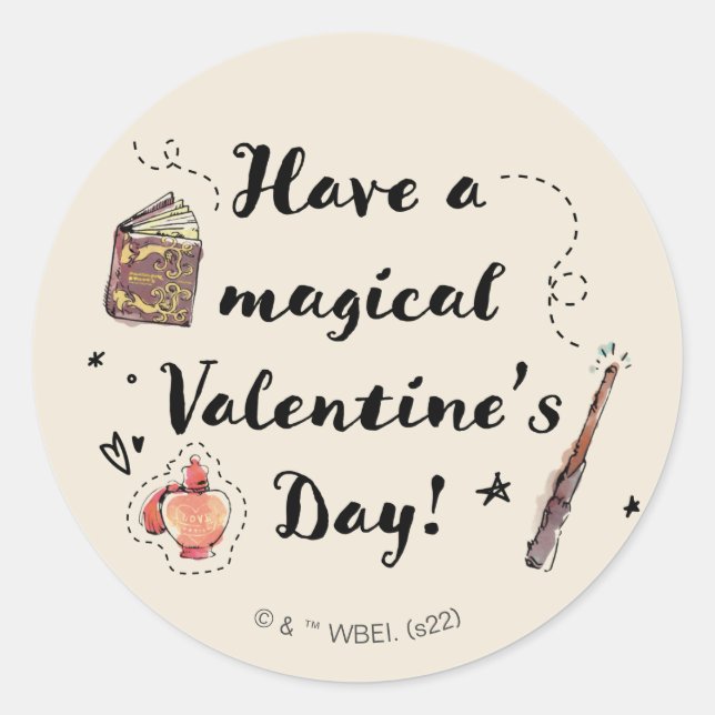 Sticker Rond Bonne Saint Valentin ! (Devant)