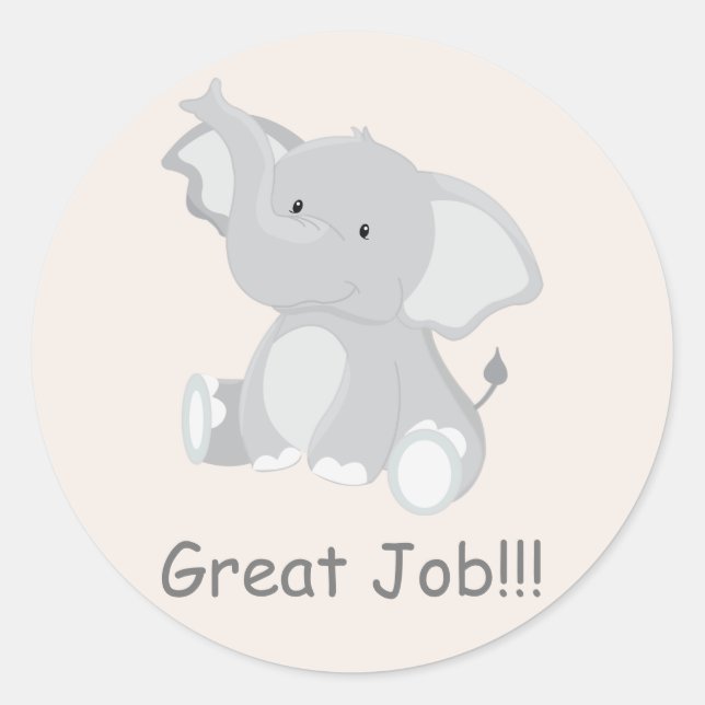 Sticker Rond Bonnes récompenses professionnelles (Devant)