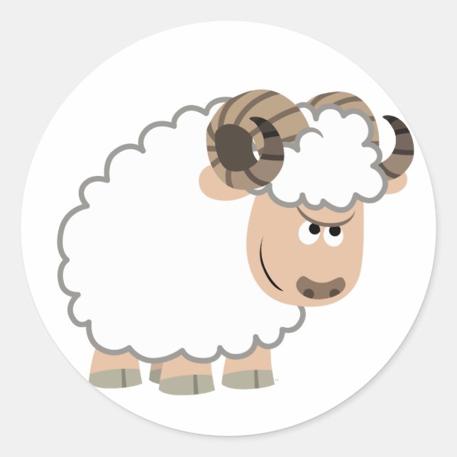 Sticker Rond Bonnet de dessin très sûr (Devant)