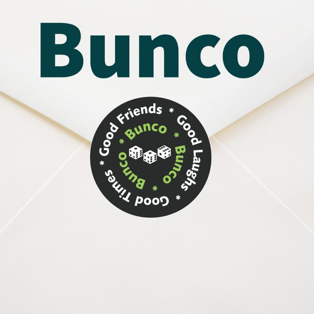 Sticker Rond bons amis du bunco (Créateur téléchargé)