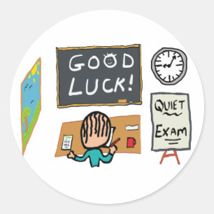 Sticker Rond Bons examens de chance