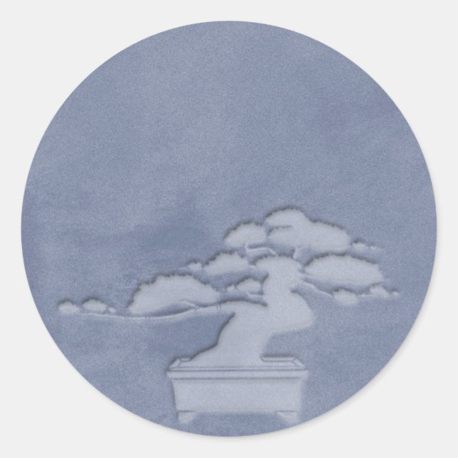 Sticker Rond bonsaï (Devant)
