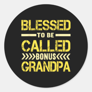 Sticker Rond Bonus Grandpa Fête des pères