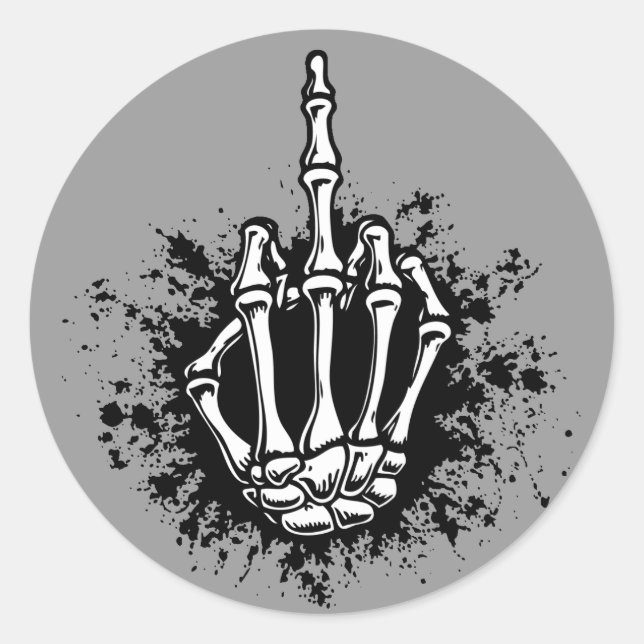 Sticker Rond Bony Bird (Devant)