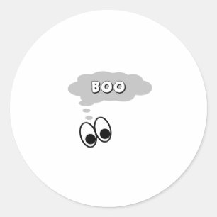 Sticker Rond Boo