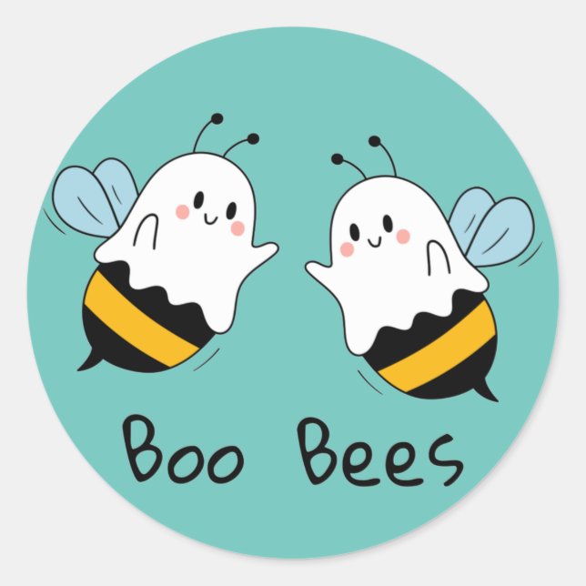 Sticker Rond Boo Bees (Devant)