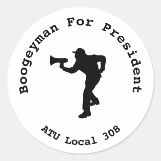 Sticker Rond Boogeyman Pour Le Président Local 308