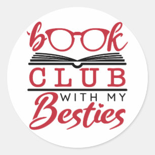 Sticker Rond Book Club avec My Besties