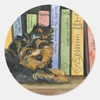 Sticker Rond Book Shelf Cutie