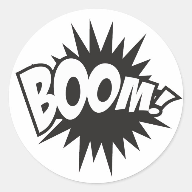 Sticker Rond Boom (Devant)