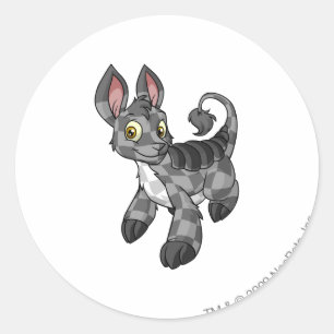 Sticker Rond Bori Checkered