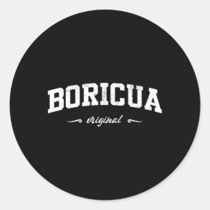 Sticker Rond Boricua Porto Rico Original
