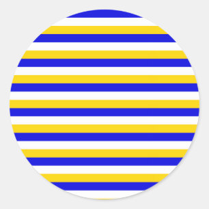 Sticker Rond Bosnie Herzégovine Uruguay drapeau rayures pays pa
