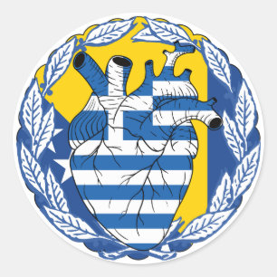 Sticker Rond Bosnie Indépendance grecque Grèce Grèce