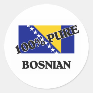 Sticker Rond BOSNIEN de 100 pour cent