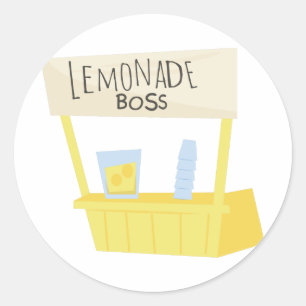 Sticker Rond Boss de limonade