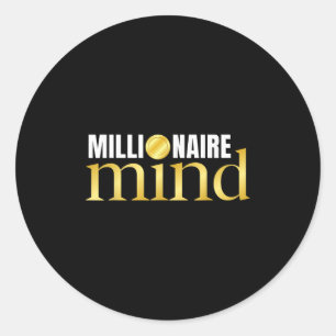 Sticker Rond Boss Hustle, Réussite Motivation monétaire Million