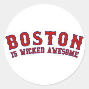 Sticker Rond Boston est génial