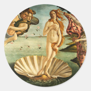 Sticker Rond Botticelli Naissance De La Peinture D'Art Renaissa