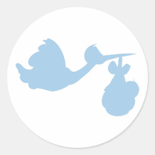 Sticker Rond Bouche avec bébé garçon