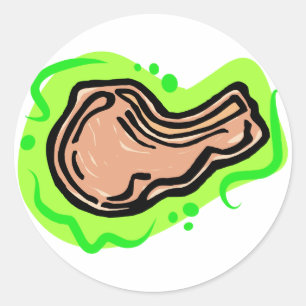 Sticker Rond Bouche de porc