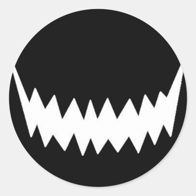 Sticker Rond Bouche maw (Devant)