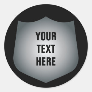Sticker Rond Bouclier de protection graphique avec n'importe qu