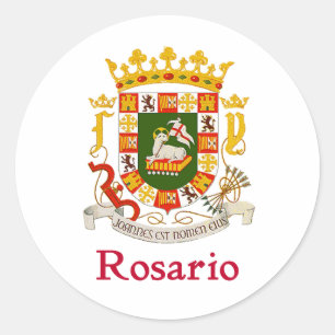 Sticker Rond Bouclier de Rosario Porto Rico