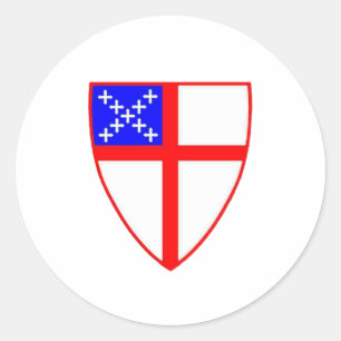 Sticker Rond Bouclier épiscopal