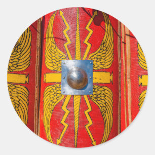Sticker Rond Bouclier militaire romain - Scutum